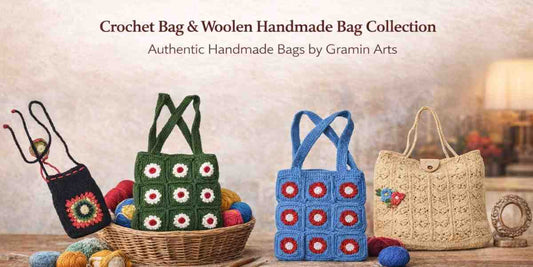 Crochet Bag & Woolen Handmade Bag Collection – Authentic Handmade Bags by Gramin Arts