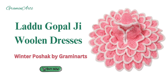 Laddu Gopal Woolen Dresses: Winter Poshak by Graminarts