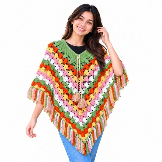 Multicolour Poncho