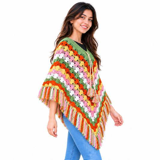 multicolour Poncho 2