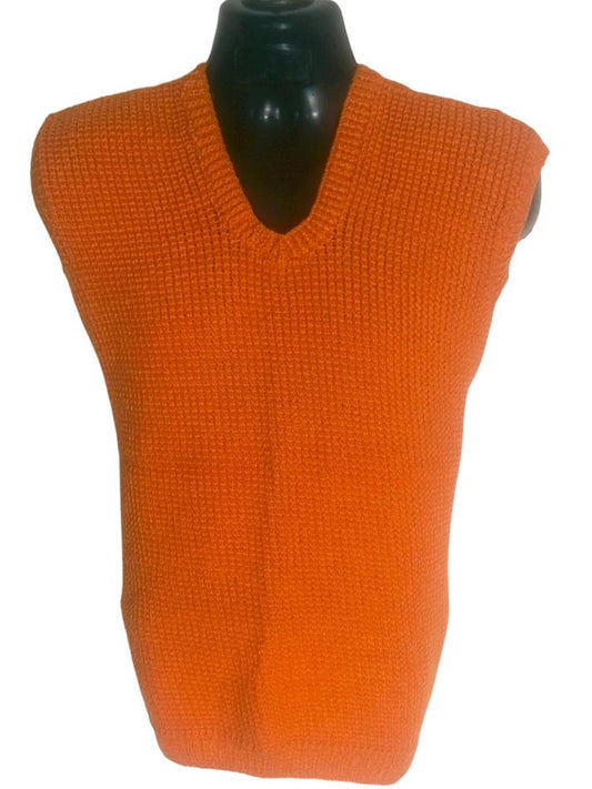 half orange sweater