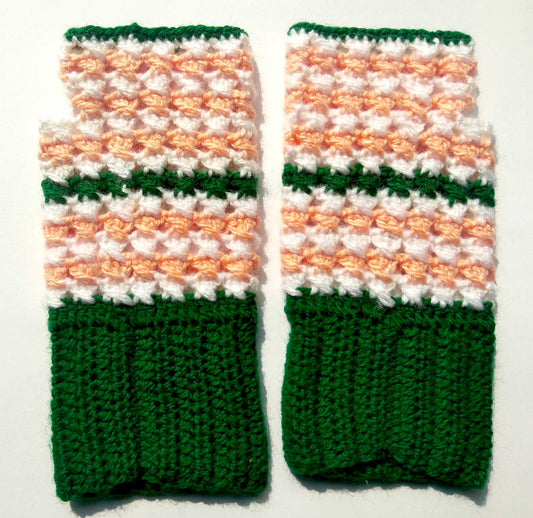 Graminarts Adorable Handmade Multi Colour Fingerless Gloves Only Made In India