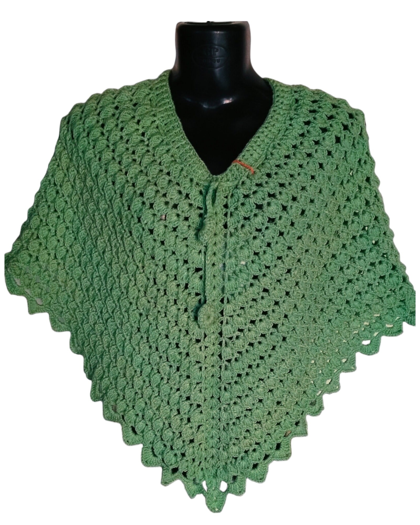 Unique Tea Woolen Crochet Cape Shawl Design By Graminarts For Girls