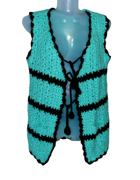 Beautifil handmade cardigan multi-color knitted for woman free size