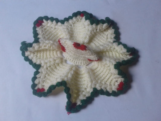 Awesome Design WIth Cream Color Poashak For Kanhaa Ji - Size No. ( 3 - 4 )