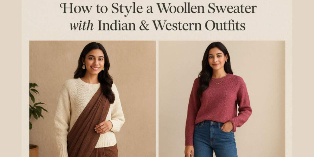 How to Style a Woollen Sweater with Indian & Western Outfits