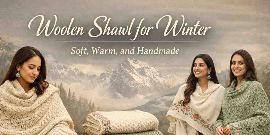 Woolen Shawl for Winter - Soft, Warm, and Handmade