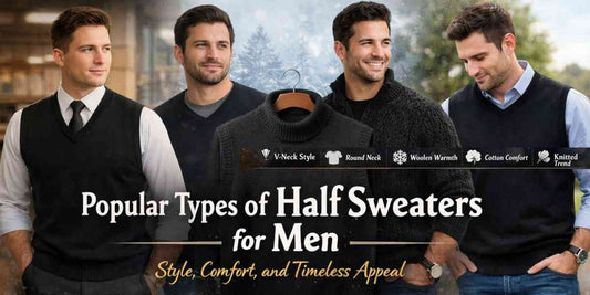 Popular Types of Half Sweaters for Men - Style With Comfort