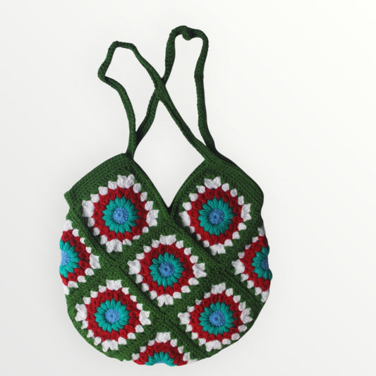 Graminarts Crochet Shoulder Bucket Bag With Beautiful Design