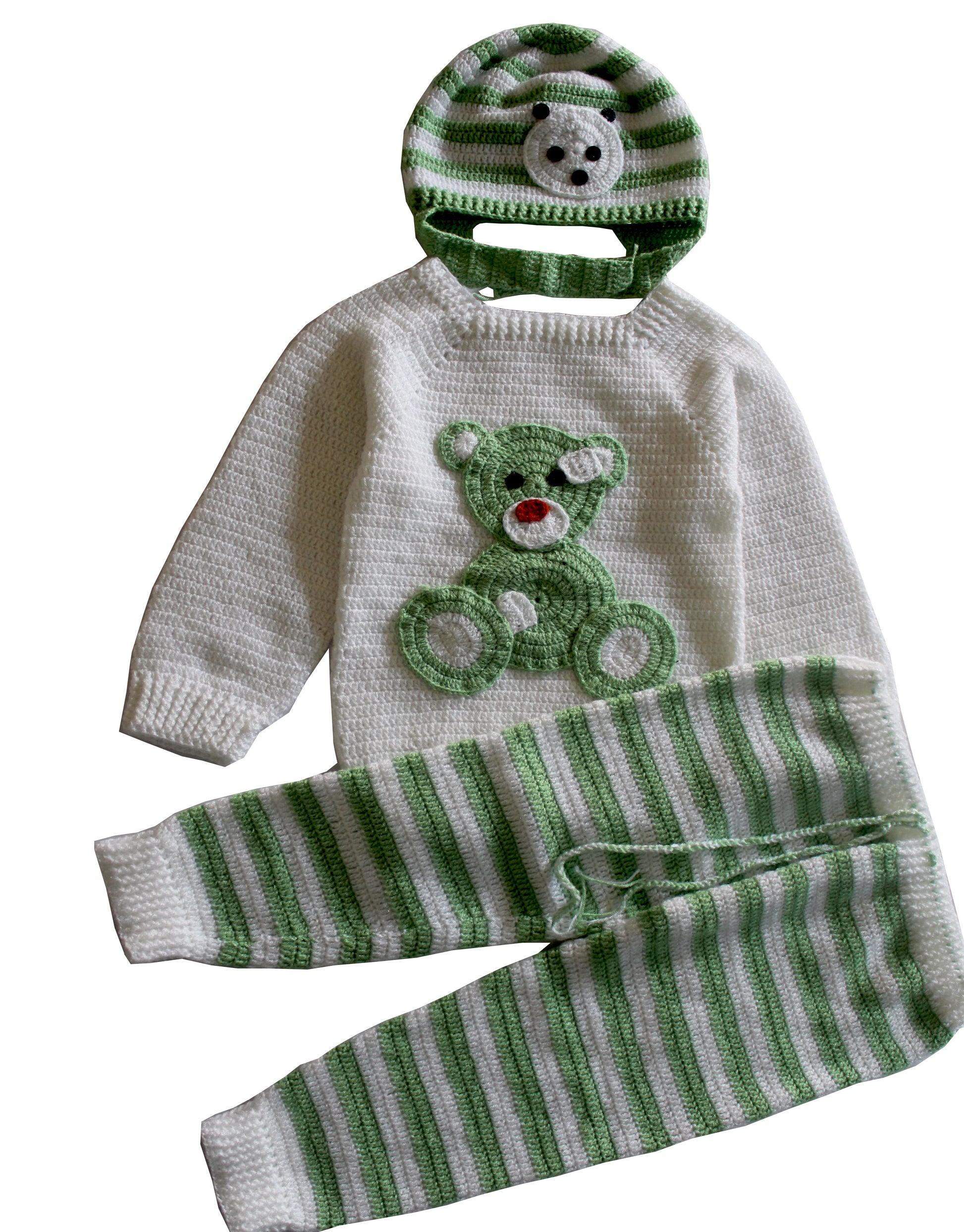 Online Graminarts Sweater Set With Pant Cap For Baby Boy