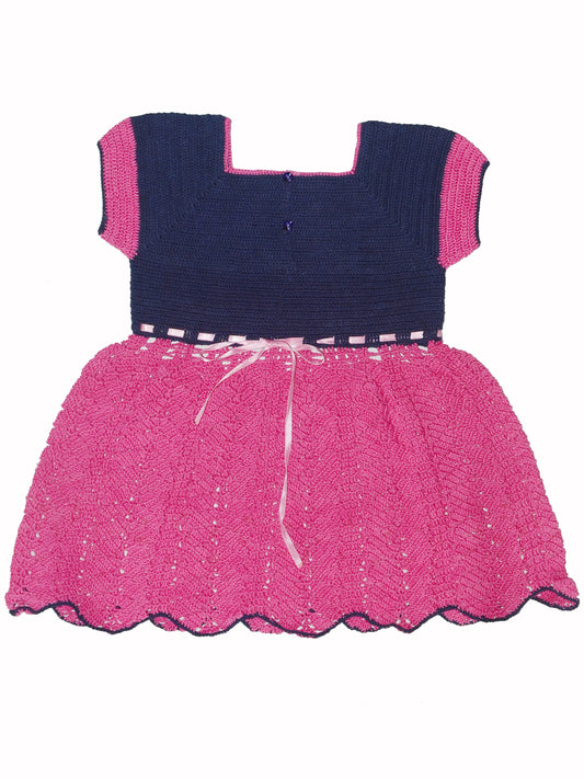 Beautiful Crusia Crochet Design Online Thread Frock For baby Girl