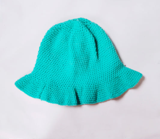 Unique Stylish Floppy Pattern Handmade Crochet Design Cap For Baby Girl