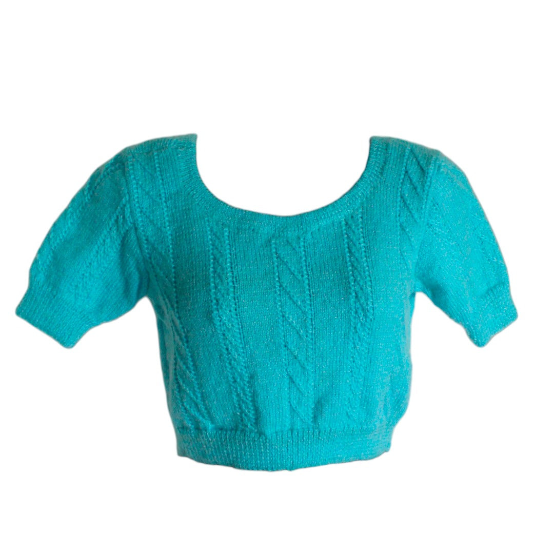 Beautiful Handmade Knitted Woonie Graminarts Blouse